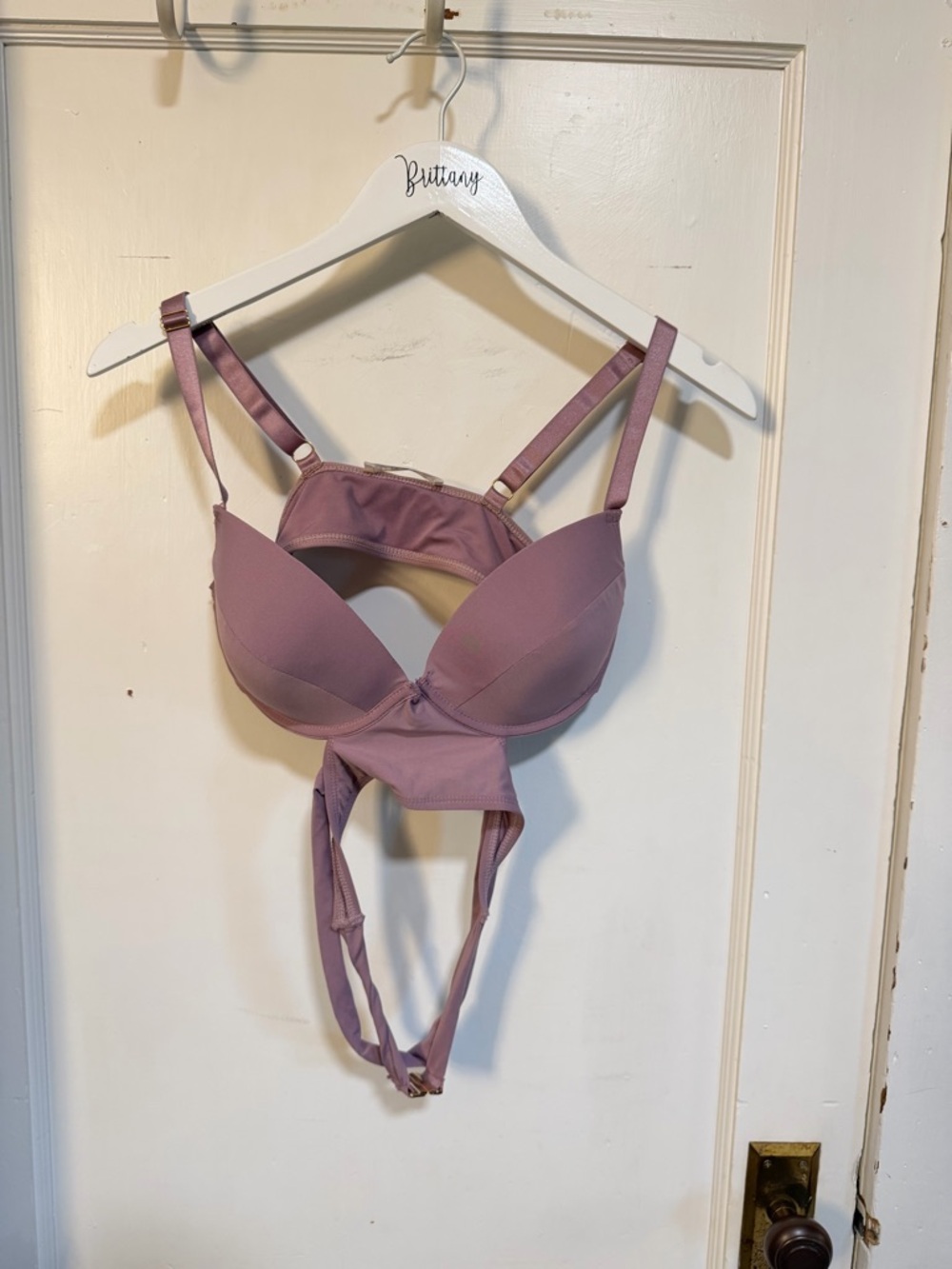 ALICE BRA - STRAPPY UNDERWIRE BRA RECYCLED MAUVE - Picture 3 of 5